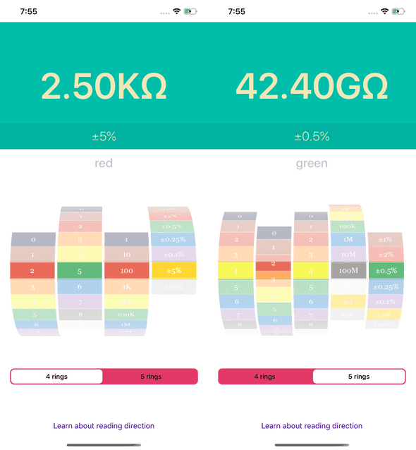 Resistor Color Codes